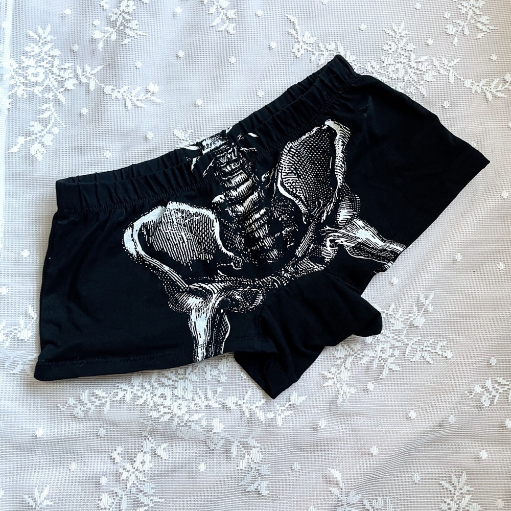 DollsKill skeleton booty shorts